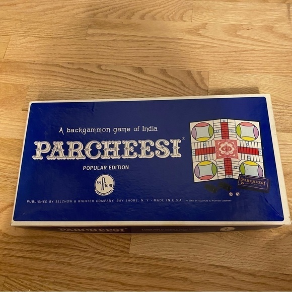 Vintage Parcheesi A Backgammon Game of India 1967 Board Game - Picture 2 of 6